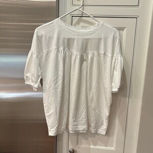 Summersalt White top with Puff Sleeves-medium